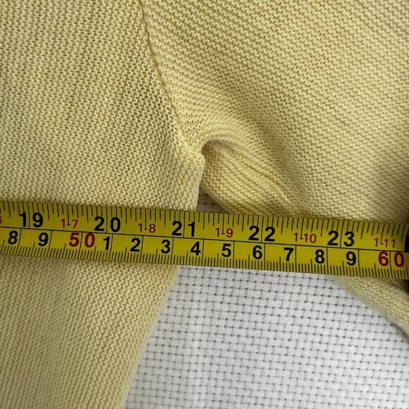 Vintage Classics Mens light Yellow Golf Cardigan Pebble Beach USA Made (READ) - Picture 5 of 13